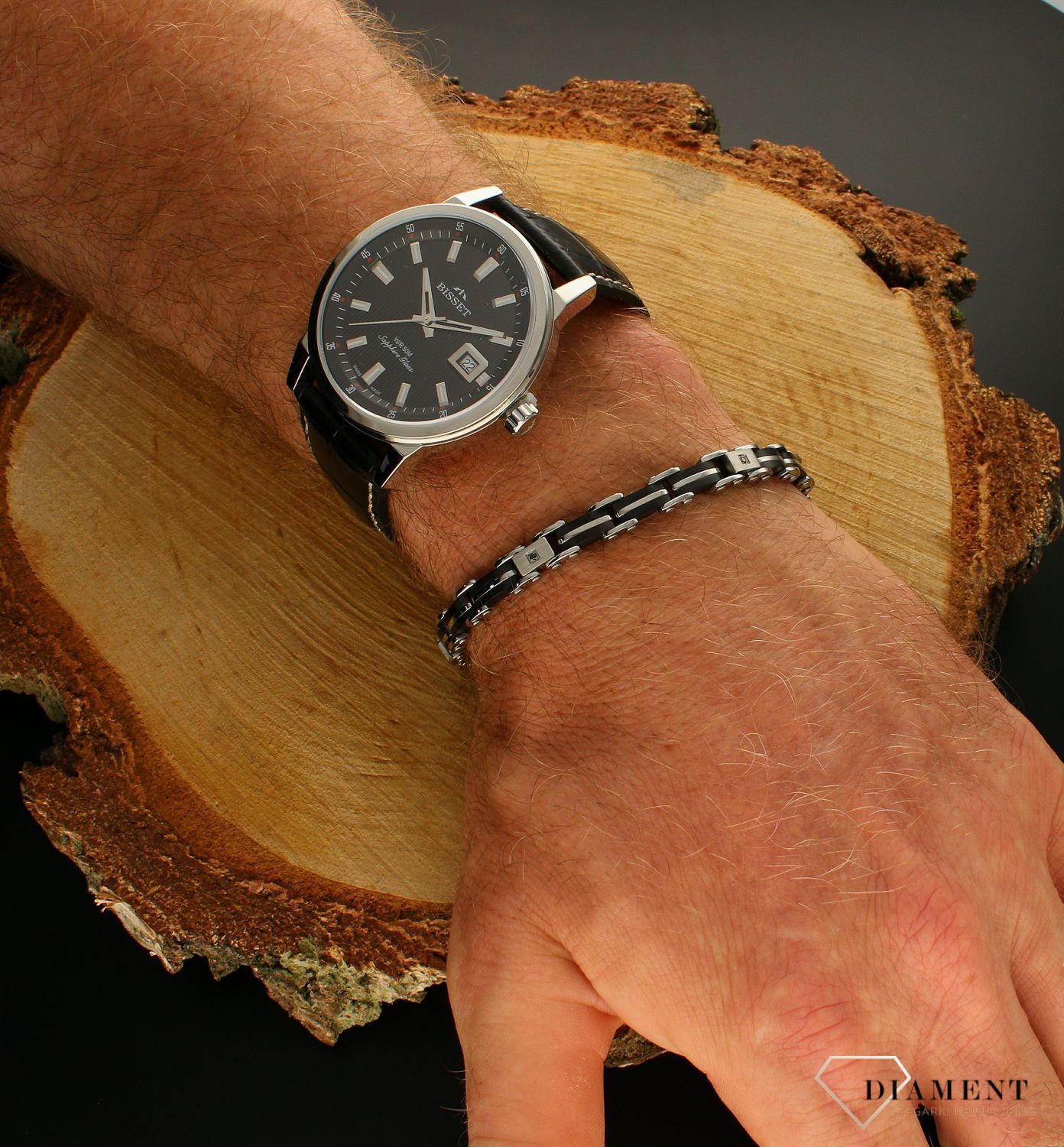 Bransoletka Nomination Italy Strong Diamenty, czarna 028313 015. Mocny, charakterystyczny design inspirowany ogniwami łańcucha r (2).jpg